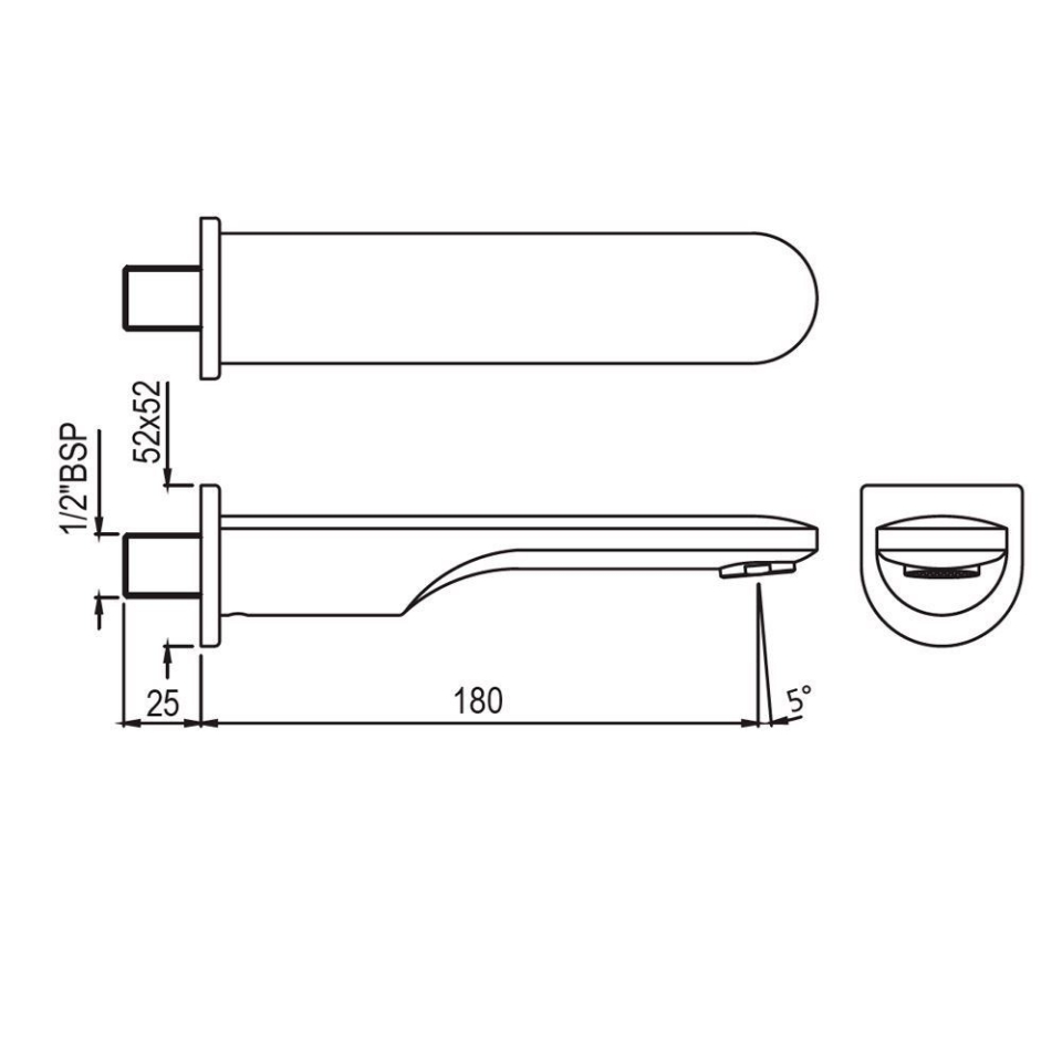 Picture of Opal Prime Bath Spout