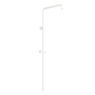 Picture of Exposed Shower Pipe with Hand Shower Holder, L-Type - White Matt