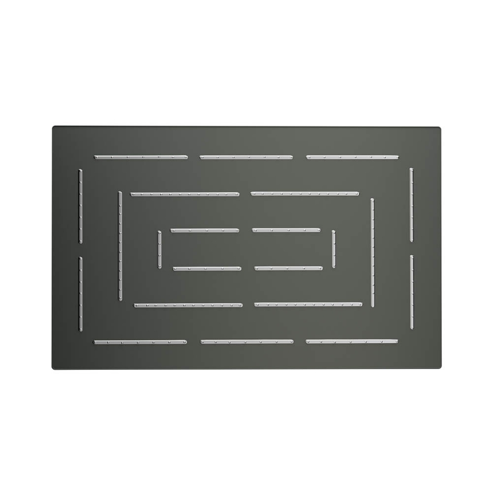 Picture of Single Function Rectangular Shape Maze Overhead Shower - Graphite