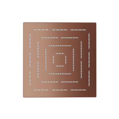 Picture of Square Shape Maze Overhead Shower - Blush Gold PVD