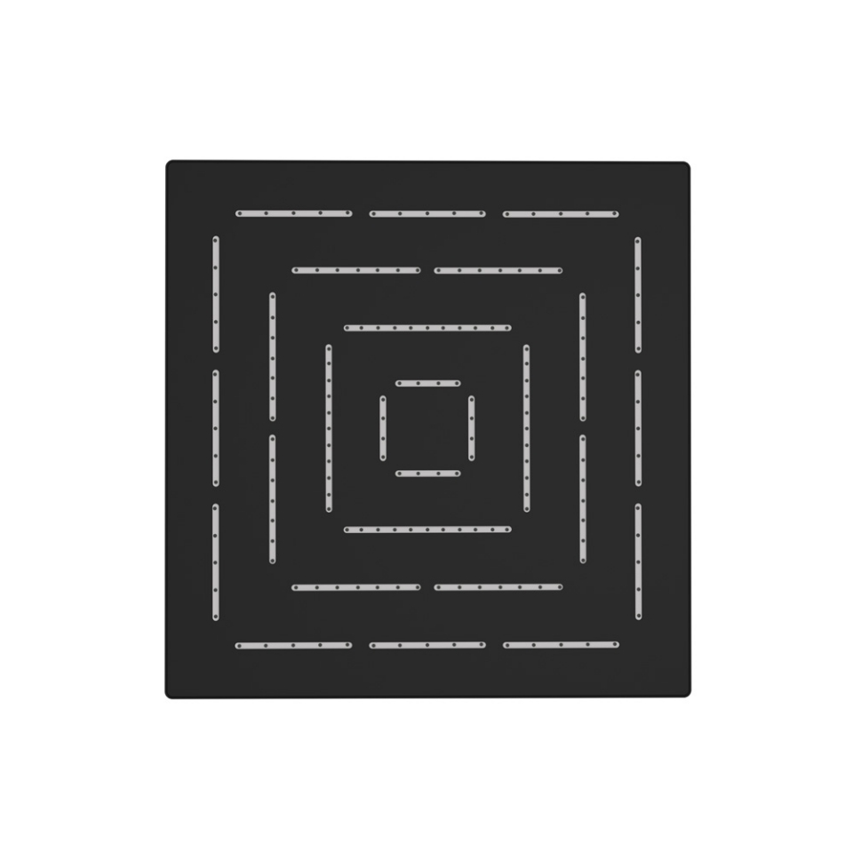Picture of Square Shape Maze Overhead Shower - Black Matt