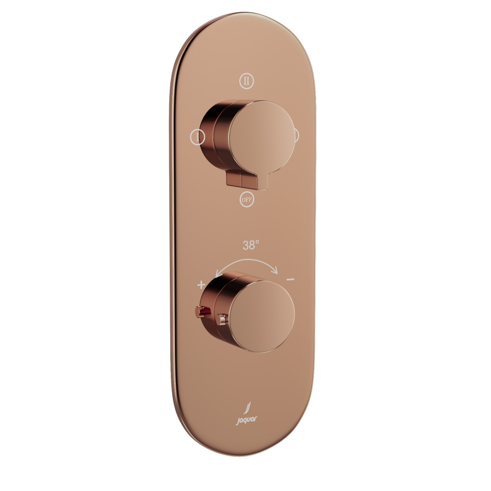 Picture of Aquamax Thermostatic Shower Mixer - Blush Gold PVD