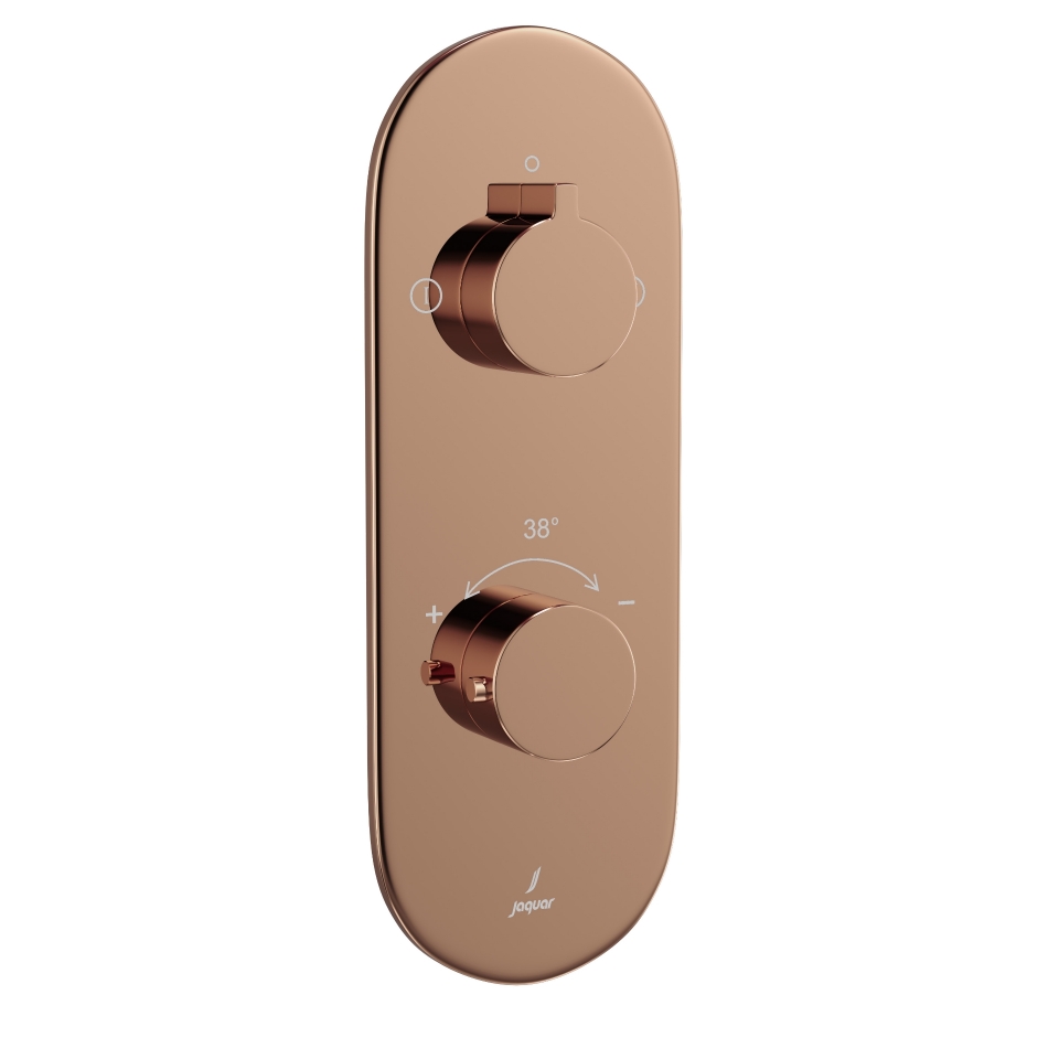 Picture of Aquamax Thermostatic Shower Mixer - Blush Gold PVD