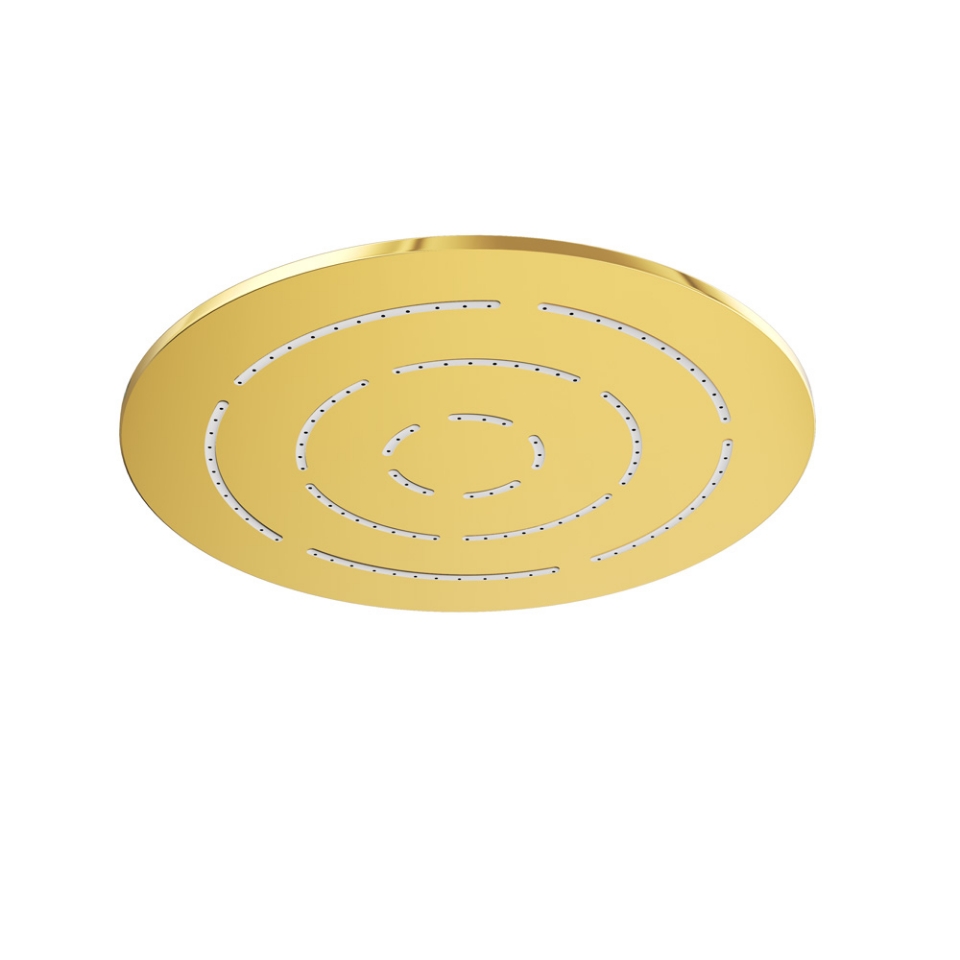 Picture of Single Function Round Shape Maze Overhead Shower - Gold Bright PVD