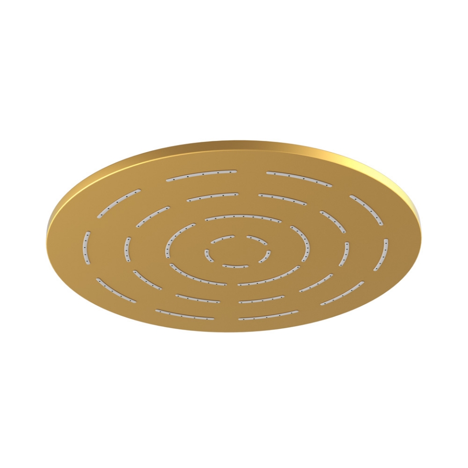 Picture of Single Function Round Shape Maze Overhead Shower - Gold Matt PVD