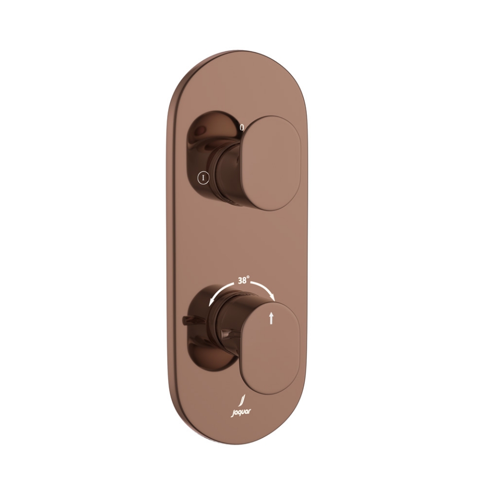Picture of Aquamax Thermostatic Shower Mixer - Blush Gold Bright PVD