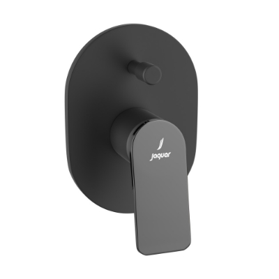 Picture of Single Lever In-wall Diverter - Lever: Black Chrome | Body: Black Matt