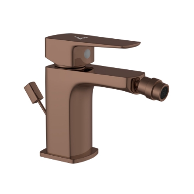 Picture of Single Lever Bidet Mixer with Popup Waste - Blush Gold Bright PVD