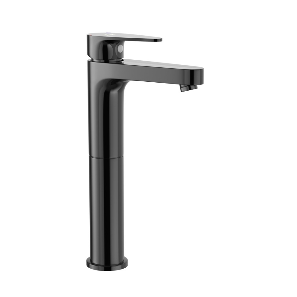 Picture of Single Lever High Neck Basin Mixer -Black Chrome