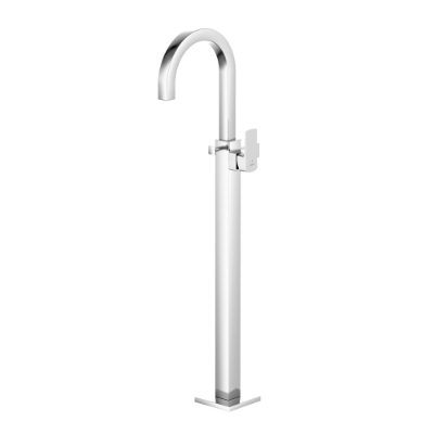 Picture of Kubix Prime Exposed Parts of Floor Mounted Single Lever Bath Mixer - Chrome