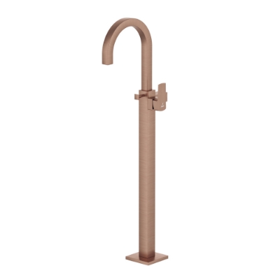 Picture of Kubix Prime Exposed Parts of Floor Mounted Single Lever Bath Mixer - Antique Copper