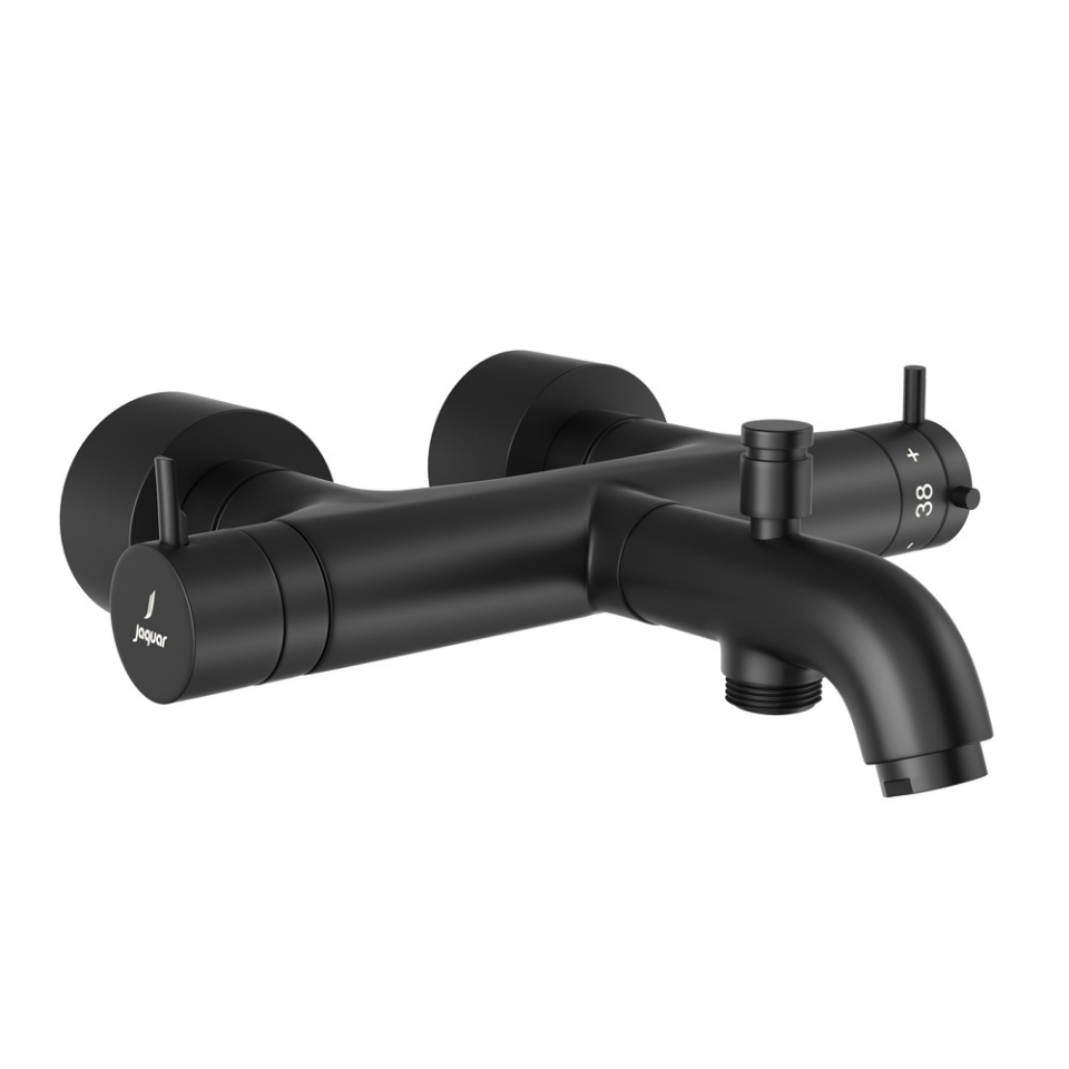 Picture of Florentine Prime Thermostatic Bath & Shower Mixer - Black Matt