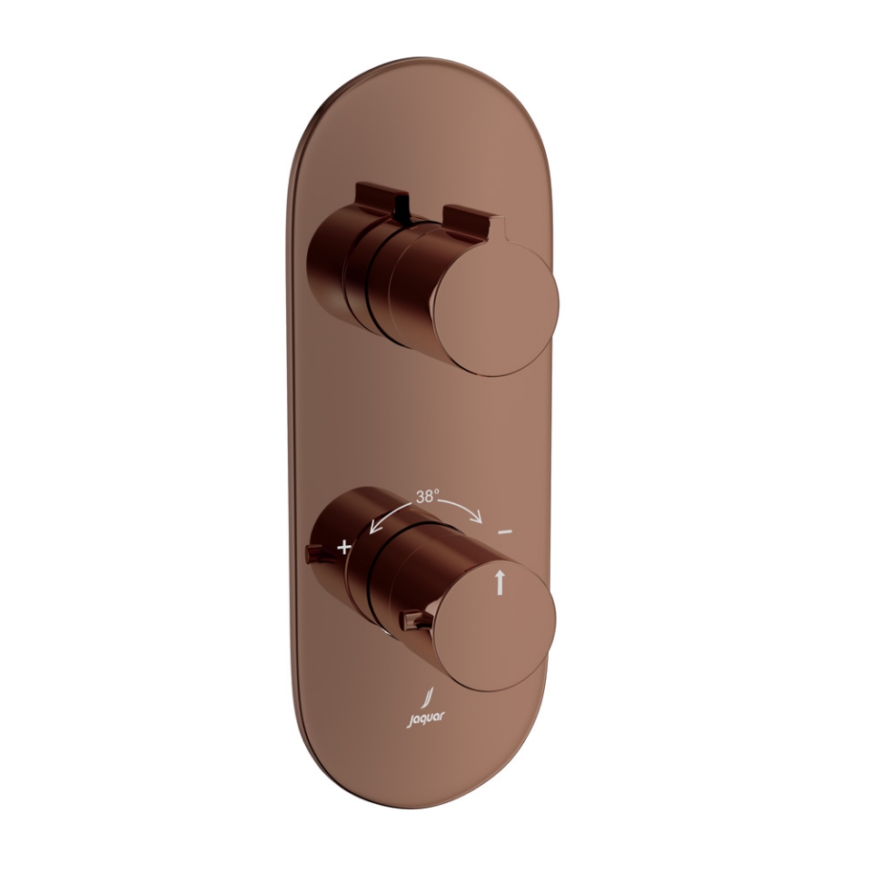 Picture of Aquamax Thermostatic Shower Mixer - Blush Gold Bright PVD