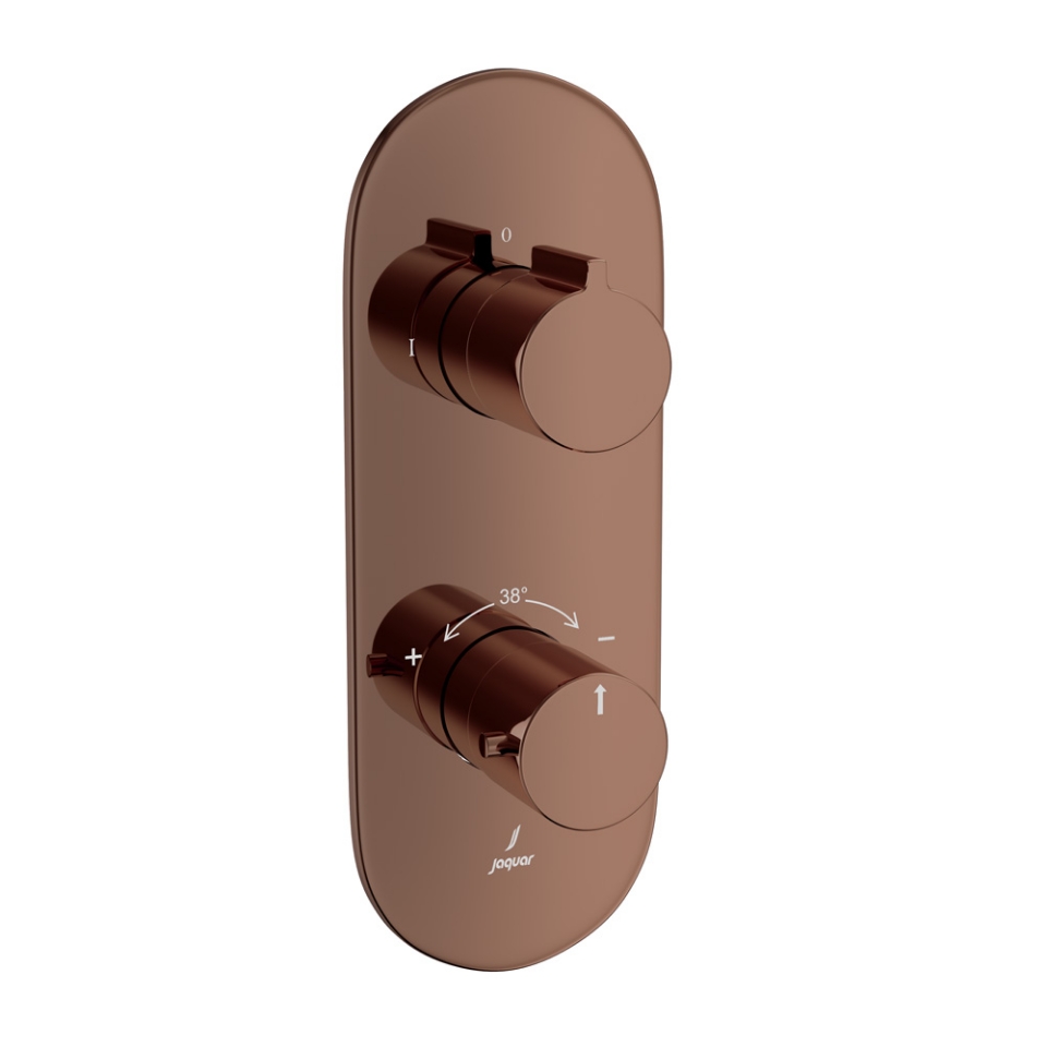 Picture of Aquamax Thermostatic Shower Mixer - Blush Gold Bright PVD