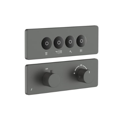 Picture of Exposed Part Kit of CLOUD Touch Shower System with 4 outlets - Graphite