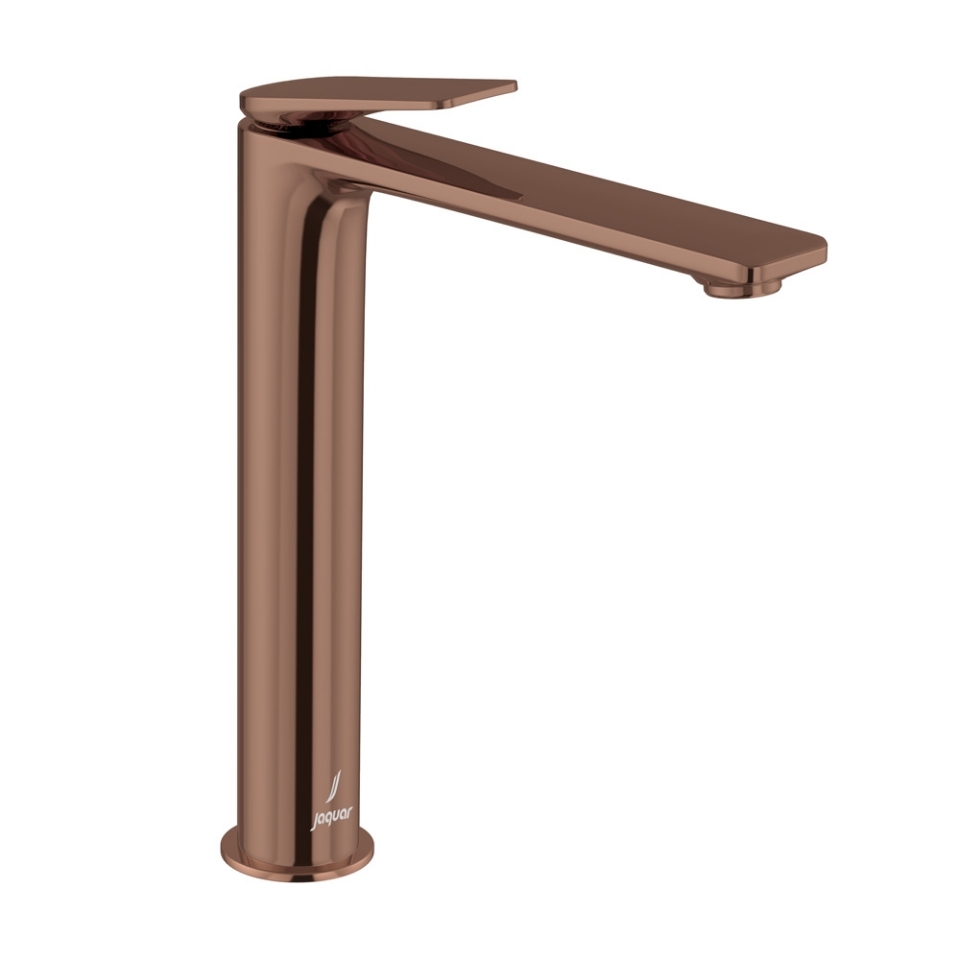 Picture of Single Lever High Neck Basin Mixer - Blush Gold Bright PVD